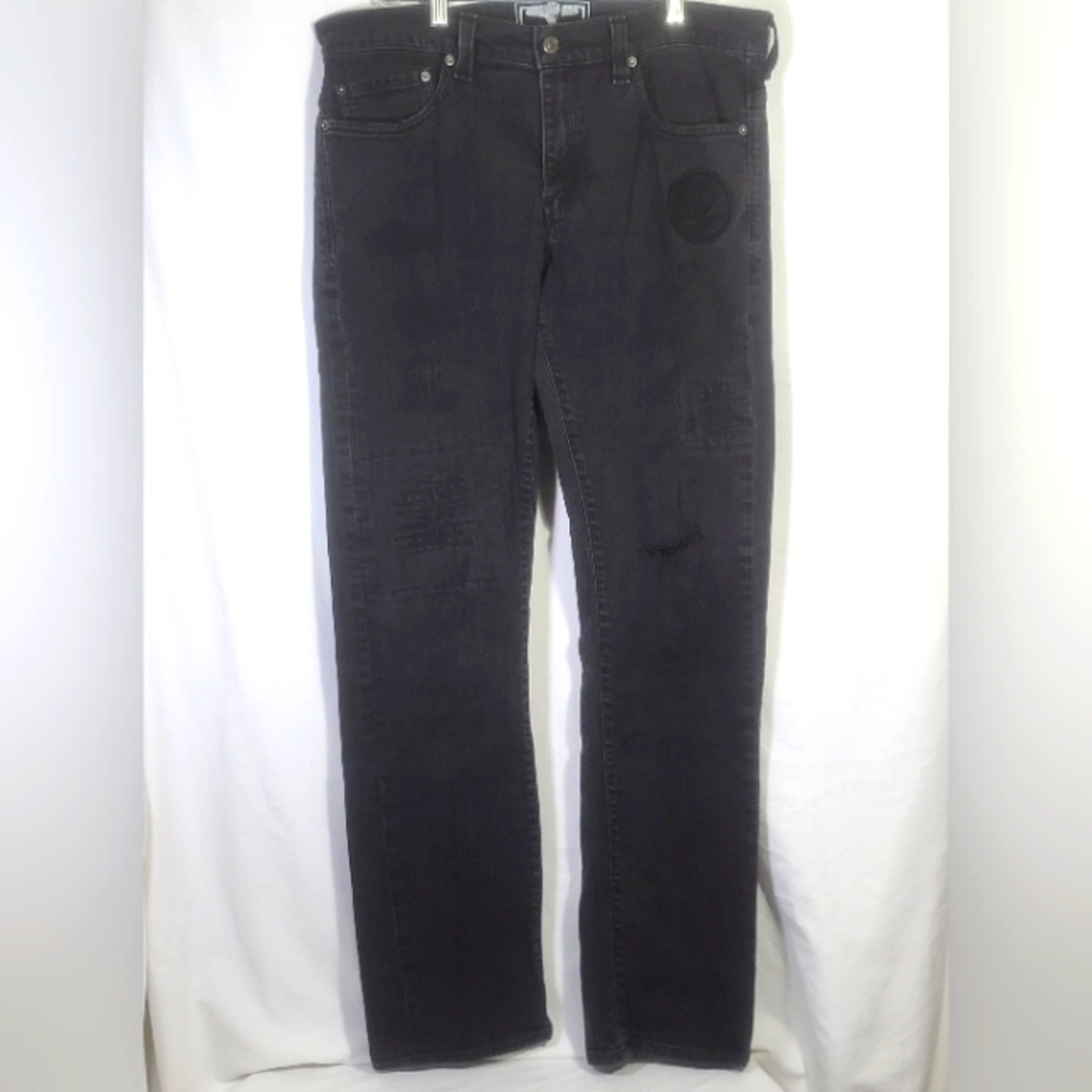 Levi's X Obey Collab Men's 511 Skinny Black Shepard Fairey W34 x L32 RARE Jeans